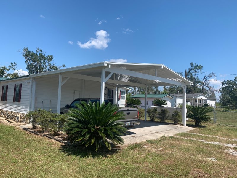 Two Car Carport Installation New Smyrna Beach for Mobile homes